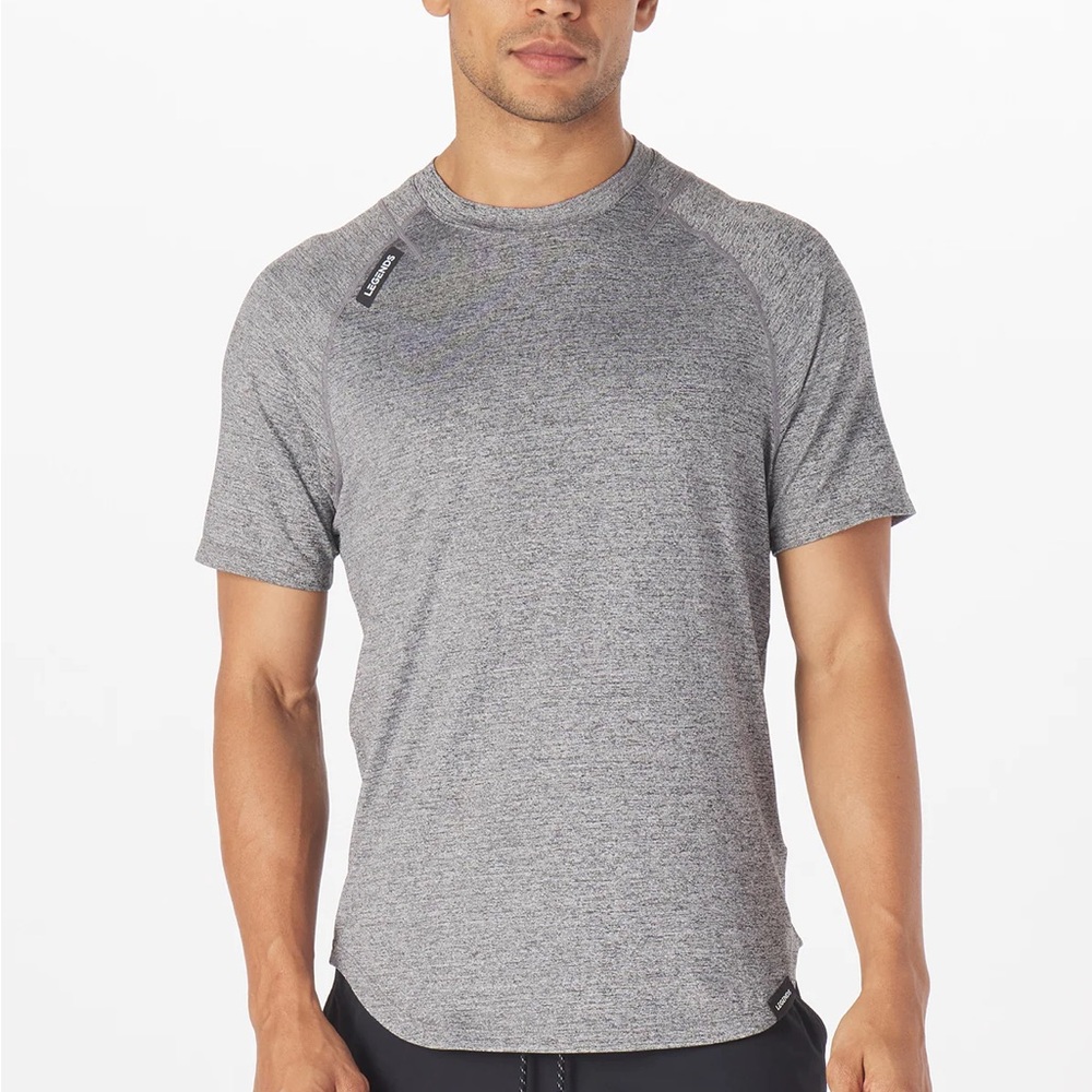 Legends “Enzo” Large Tee Shirt in Black Heathered Grey